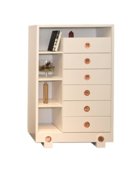 Librería con cajones