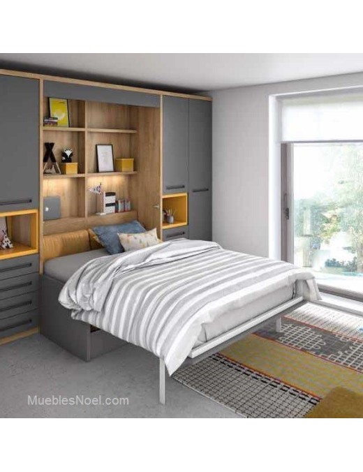 Armarios con cama y sofa Centro ✅ Muebles Noel en Madrid.