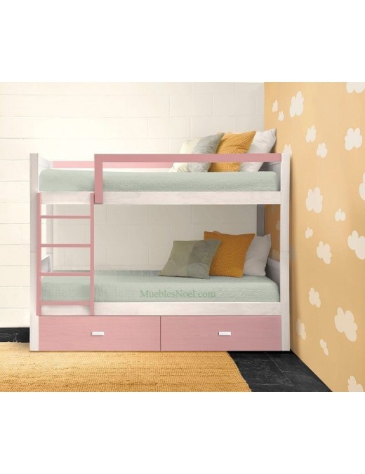 litera-blanca-con-cajones-rosa-de-muebles-noel