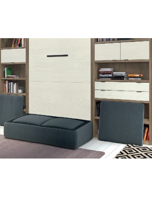 Detalle de sofa para cama abatible matrimonio