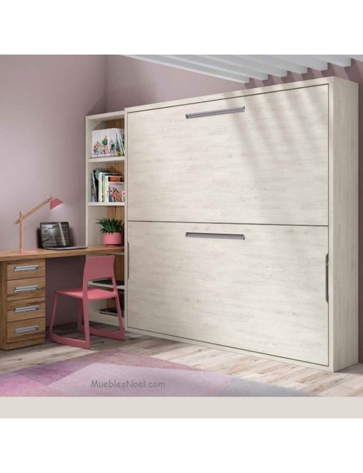 Litera abatible horizontal cerrada.