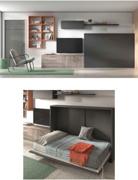 Cama abatible con patas automáticas Chueca.