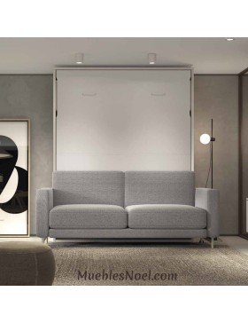 Pontejos sofá moderno con cama detrás.