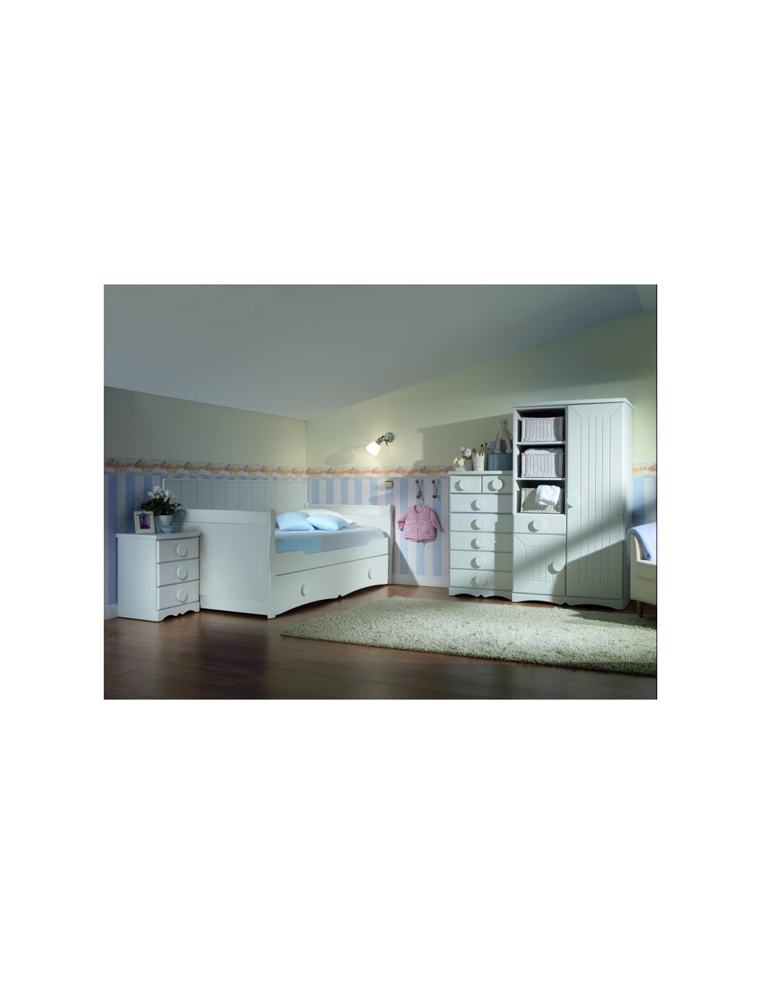 Dormitorio Gondola blanco | Muebles Noel Ibiza SL
