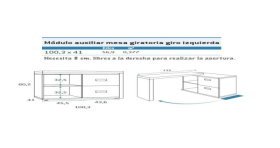 Cómoda con mesa giratoria