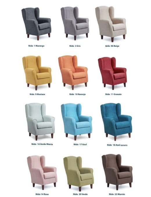 Sillón orejero o butaca orejera cómodo desde 264€ fabricado en España