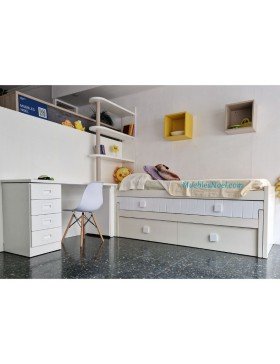 Dormitorio-juvenil-blanco-lacado-en-liquidacion-Madrid