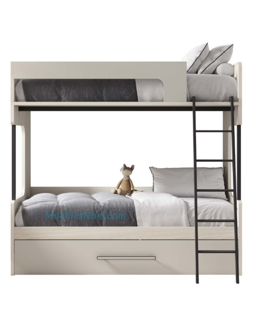 San Diego litera juvenil con tres camas.