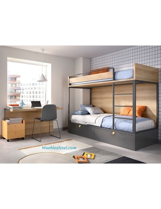 Comprar Litera Moderna Fuerte Aventura Doble desde 1384€ Muebles Noel