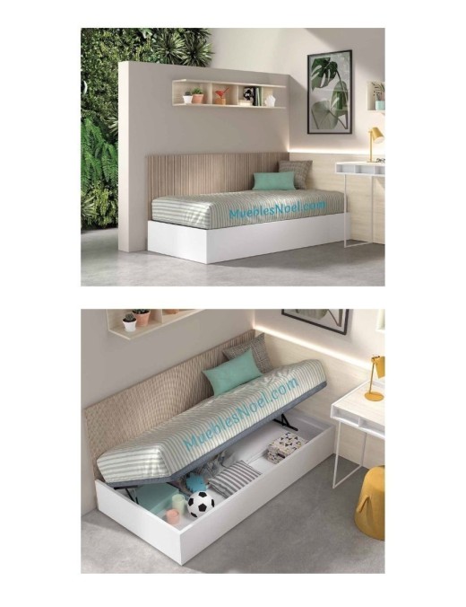 Fotos del dormitorio juvenil moderno Moscardo Madrid.