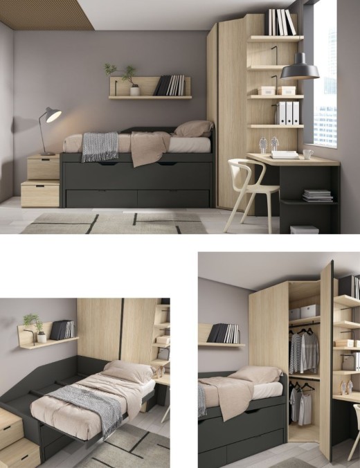 Dormitorio Juvenil Adaptable Valdeacederas