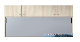 Mueble cama matrimonio con armario Mozart.