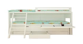 Litera con 3 camas y mesas Pájaro Carpintero