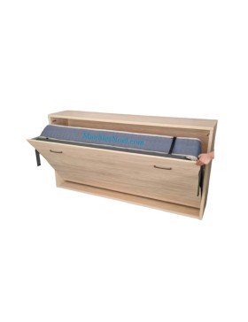 Cama abatible horizontal elevable madera