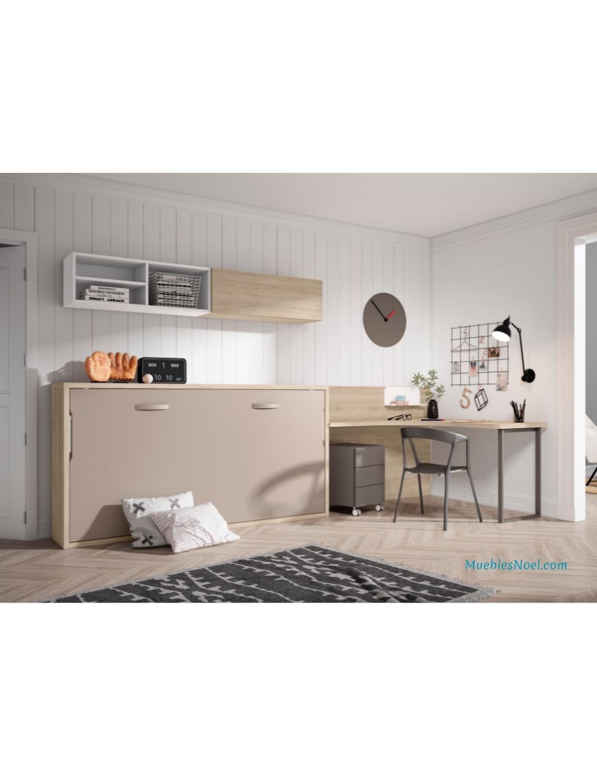 Dormitorio juvenil con cama abatible Simancas.