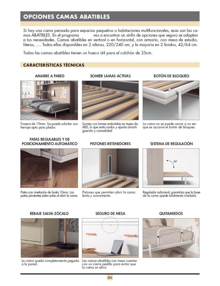 Mejores camas abatible madrid