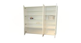 Armario Blanco CON LAS PUERTAS ABIERTAS