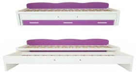 Mueble con 2 Camas y 3 cajones barata.