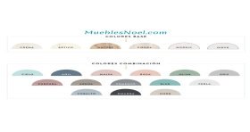 Colores Cama Abatible Horizontal con Sofá Integrado Pacifico Muebles Noel Madrid