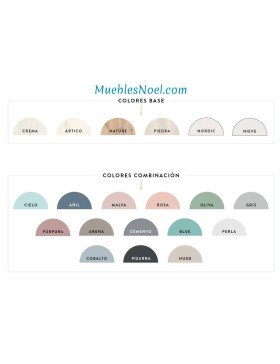 Colores Cama Abatible Horizontal con Sofá Integrado Pacifico Muebles Noel Madrid