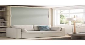 Cama Abatible Vertical con Sofá y Arcón | Muebles Noel Madrid Palos de Moguer