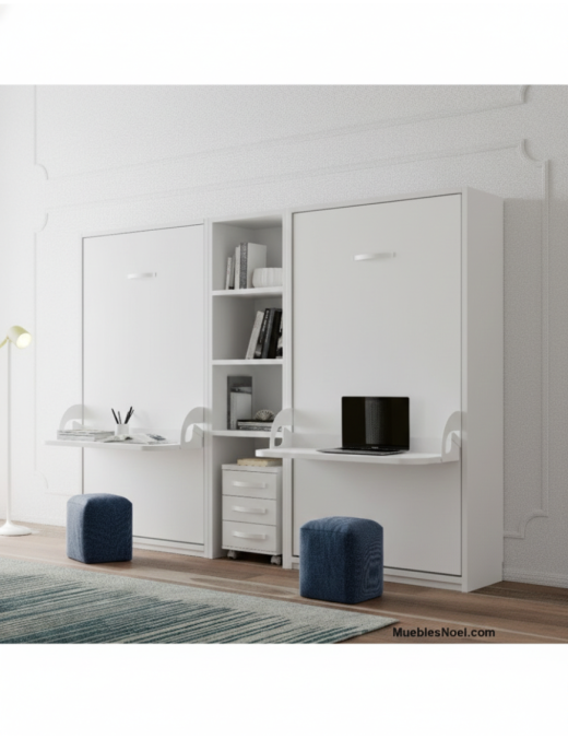 Dalmata_camas_abatibles_verticalers_con_mesa_delante_de_Noel