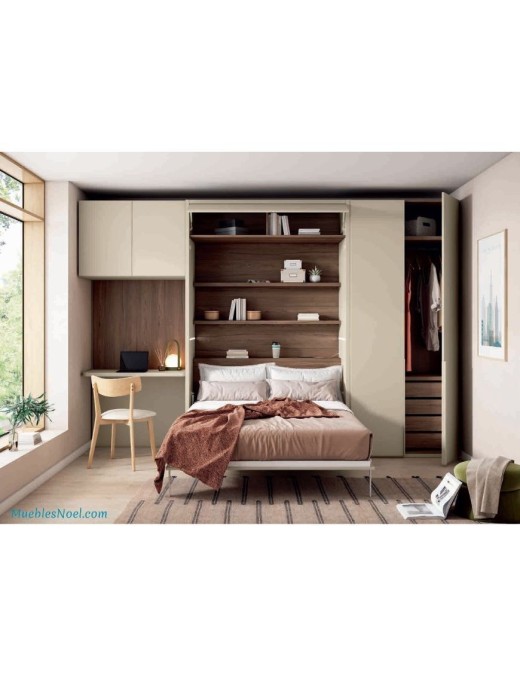 Cama Abatible 135 Barrio Salamanca | Dormitorio Minimalista Madrid