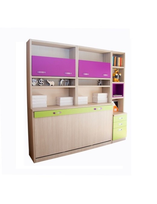 Composición 16 de Livemar con cama abatible.,Composición 16 de Livemar con la cama abatible abierta,Solutions 36.