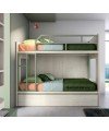 Litera Moderna.,Dormitorio con litera Moderna.,Medidas de dormitorio con litera Moderna.