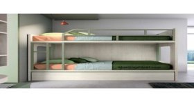 Litera Moderna.,Dormitorio con litera Moderna.,Medidas de dormitorio con litera Moderna.