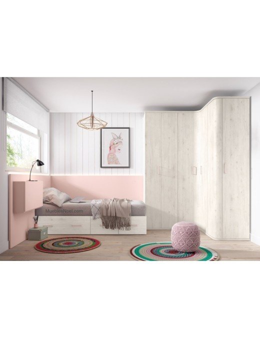 Dormitorio juvenil Paseo del Prado.,Medidas dormitorio juvenil Paseo del Prado.