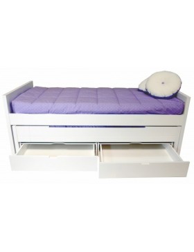 Cama compacta lacada
