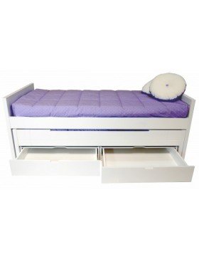 Cama compacta lacada