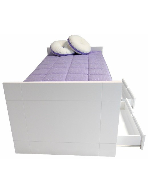 Cama compacta lacada