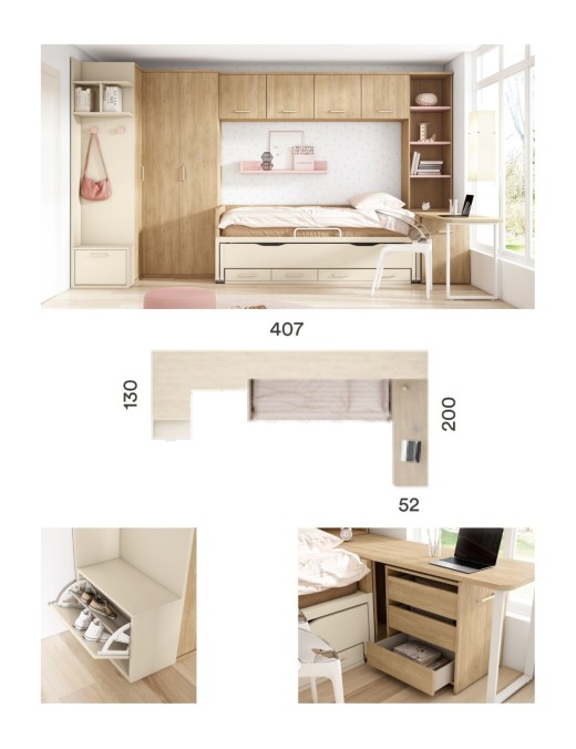 Comprar muebles de habitacion para estudiantes universitarios en Madrid