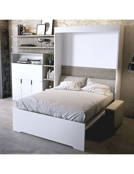 cama abatible abierta con sofá incorporado Madrid cp 28012