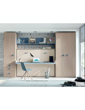 Cama Abatible con Mesa