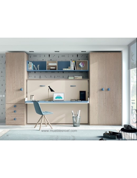 Cama Abatible con Mesa