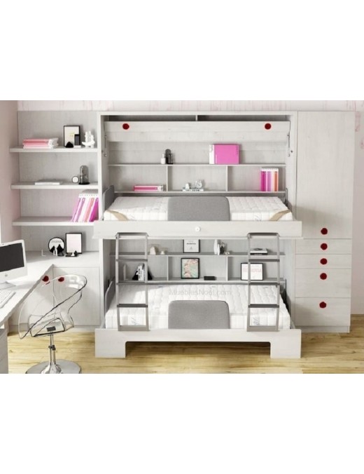 Litera abatible lateral estrecha para paredes de Pladur