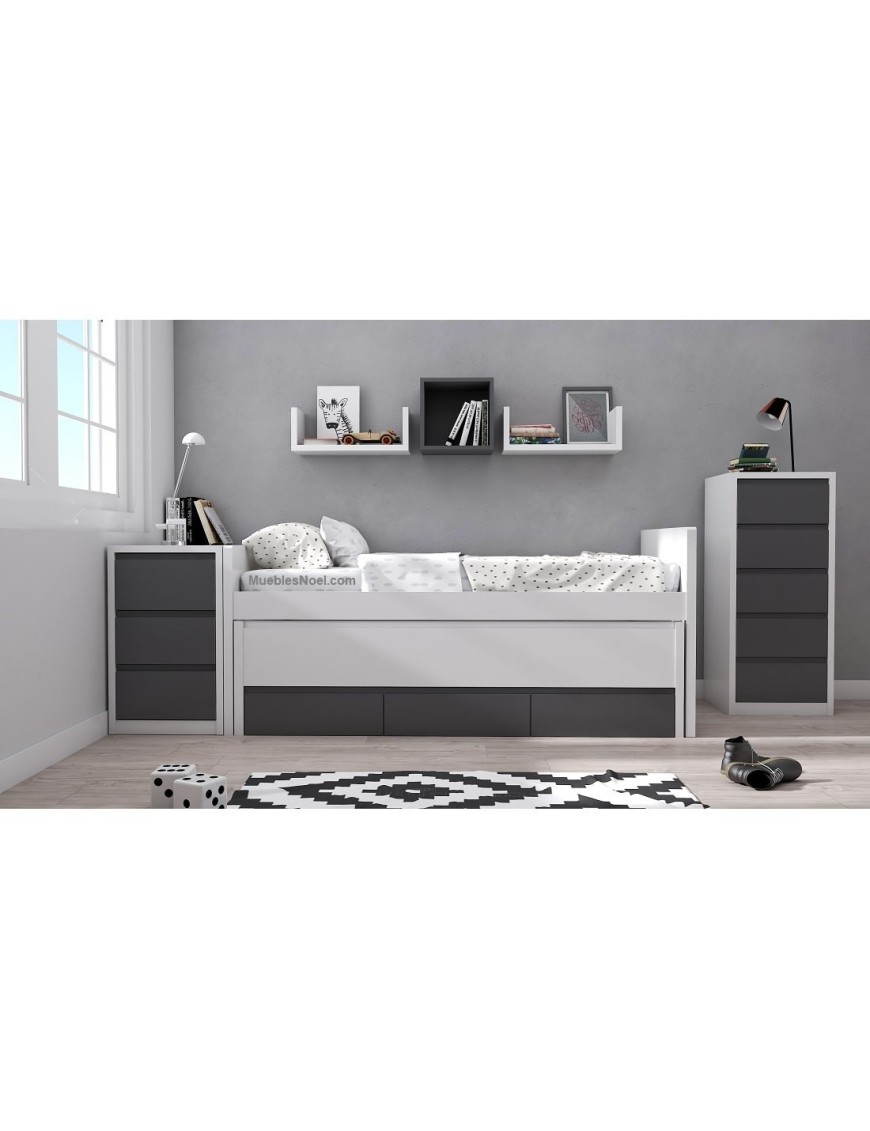 Dormitorios juveniles modernos Las Tablas Muebles Noel SL