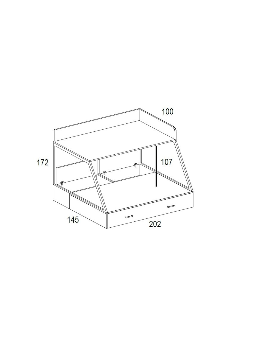 Medidas litera con cama grande