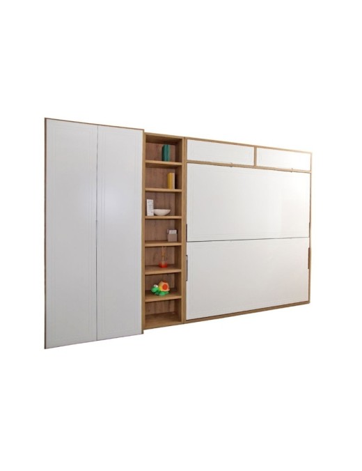 Litera Abatible Lacada en Blanco